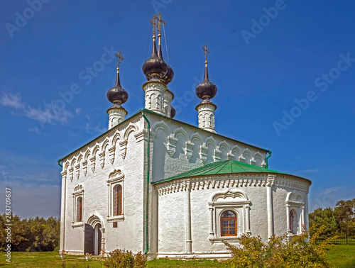 Entrance to Jerusalem church in the city of Suzdal, Russia. Year of construction 1707