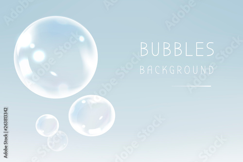 Clean soap bubbles