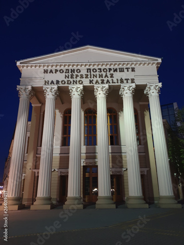 Subotica by night - Nationaltheater