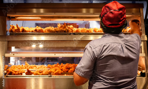 Minimum Wage Employee Works in a Fast Food Kitchen.