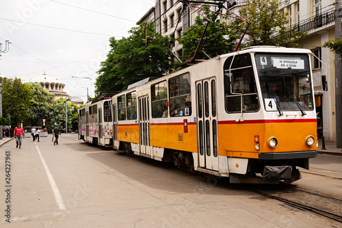 Tranvía en Sofía, Bulgaria
