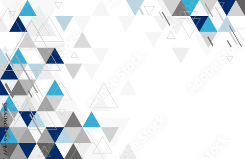 Abstract geometric background design of triangle vector illustration