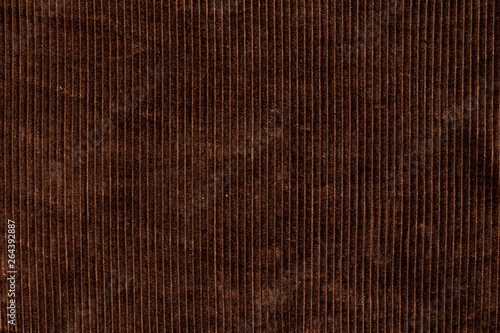 dark chocolate brown corduroy close-up