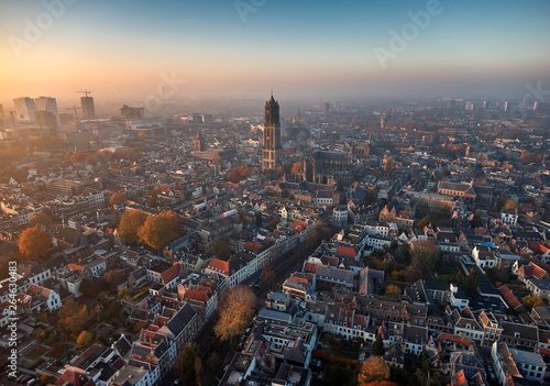 Aerial of Utrecht city center