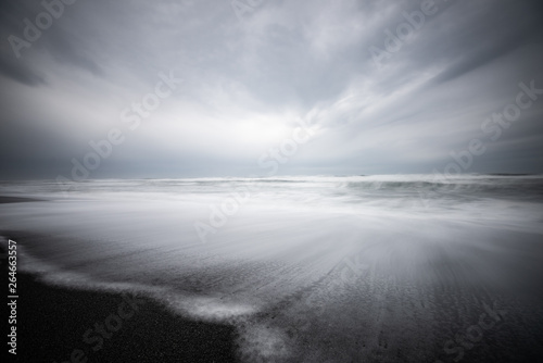 Dark gloomy ocean image. This sea and wave image can be used for emotional metaphor for feelings of isolation, rejection or loneliness.