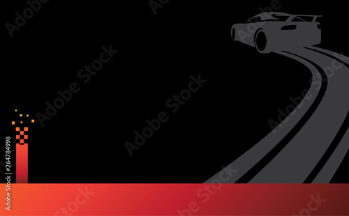 Motorsport background illustration,