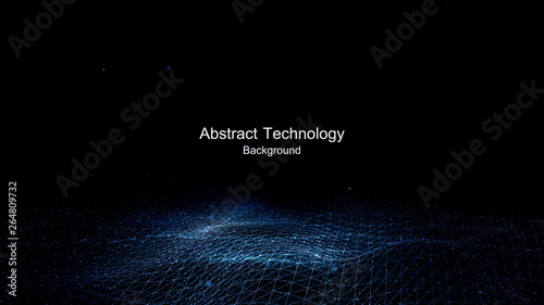 abstract technology background with light effect