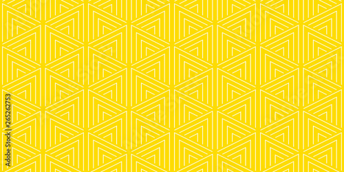 Summer background geometric triangle pattern seamless yellow and white.