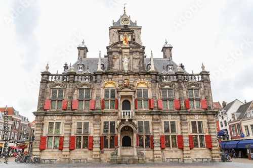 The City Hall of Delft. Renaissance style building