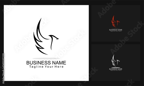 eagle concept design business logo