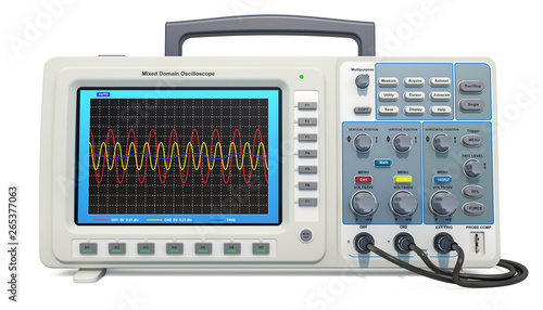 Oscilloscope, 3D rendering