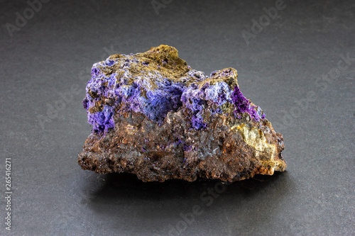 Phosphosiderite mineral from Kobokobo Congo. Purple to reddish violet, also known as Metastrengite.