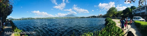 mountain lake blue sampaloc lake san pablo city philippines