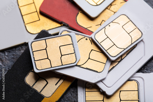 Variety Of Mini And Micro Sim Cards