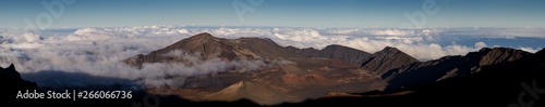 Summit Crater Panorama Maui Haleakala Volcano National Park View