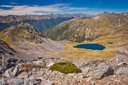 On the top of Parachute lookout in Nelson Lakes national park in NZ