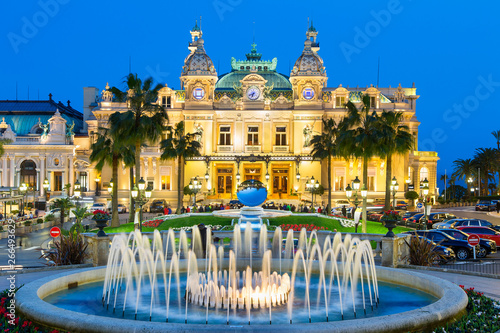 Monaco, Casino of Monaco at night