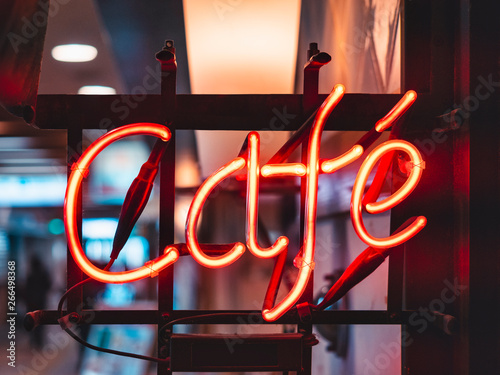 Cafe neon sign Lights decoration Cafe shop restaurant signage