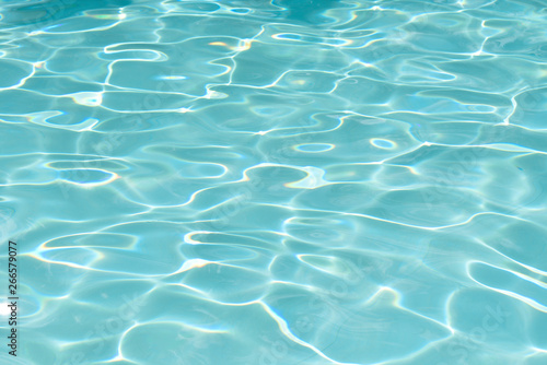 Blue water and ripple wave in swimming pool