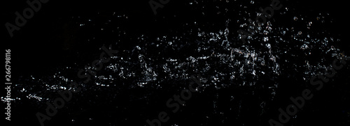 Splash of water. Isolate on black background