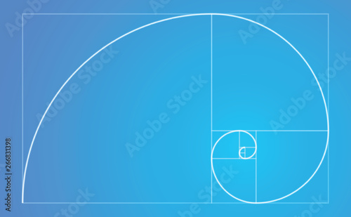 Golden ratio spiral fibonacci sequence