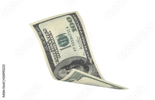 Dollar, Paper Money, American Banknote, Flying Money, 3D Render