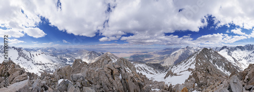 Sierra Nevada Spring Mountain Panorama