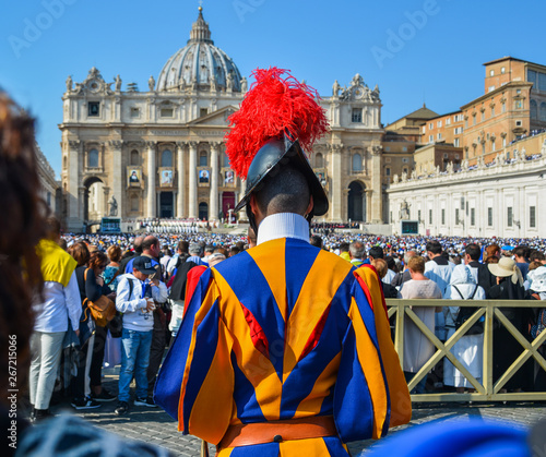 Papal Swiss Guard in uniform