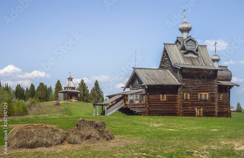 Transfiguration Church 1707 year in Khokhlovka Museum