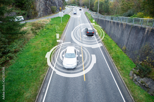 Vehicle to vehicle communication. Data exchange between cars.