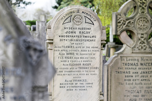 La lapide di Eleanor Rigby presso St Peter's Parish Church, Liverpool