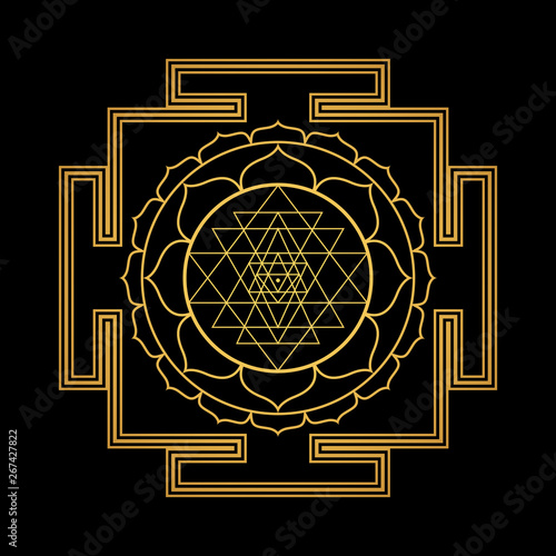 hinduism yantra sacred geometry mandala.