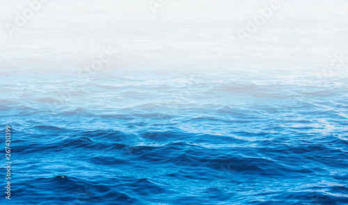 Blue sea water background