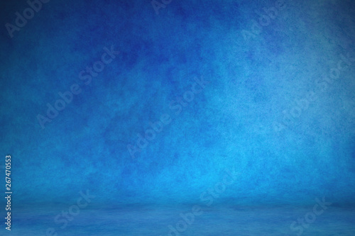 Studio portrait backdrops traditional painted canvas or muslin fabric cloth studio backdrop or background, suitable for use with portraits, products and concepts. Dramatic, blue modulations