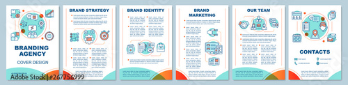 Branding agency brochure template layout