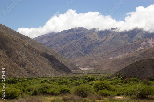Landscape in the Quebrada de Humahuaca, Argentina