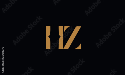 HZ logo design template vector illustration minimal design