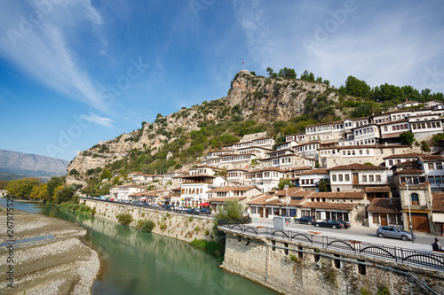 Berat, Albania. Traditional houses