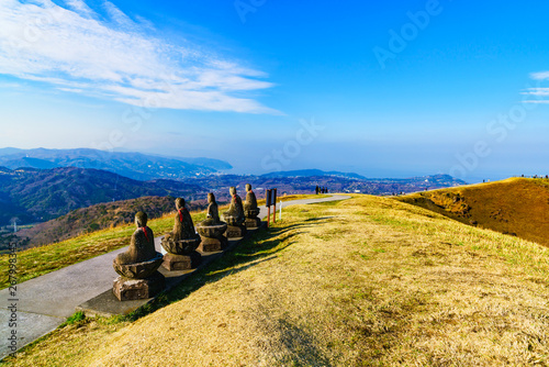 Nature landscape Mt. Omuro in Izu Japan