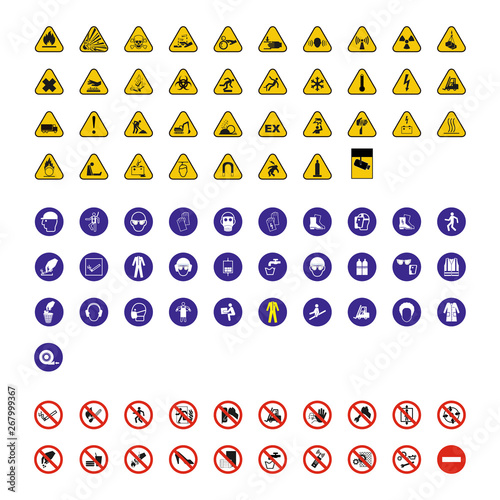 Set de señales de Prevención Laboral