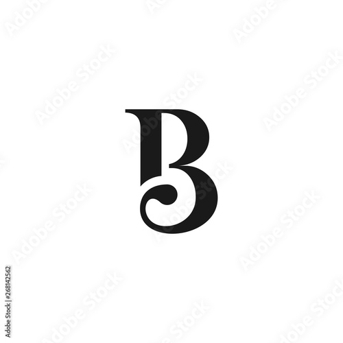 B Logo Design Template