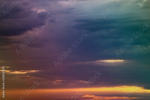 pretty colorful sunset or sunrise clouds on the sky for using in design as background.
