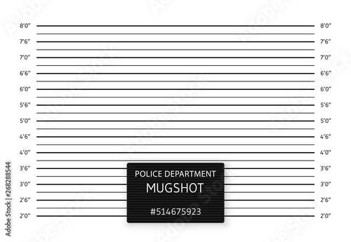 Police lineup or mugshot background. Vector illustration