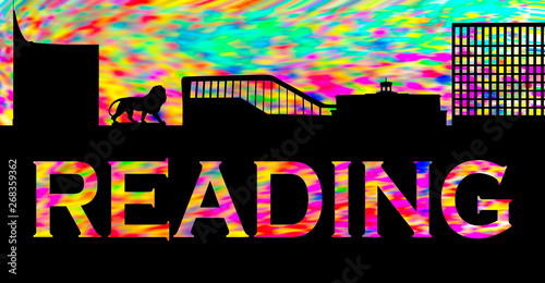 Reading Skyline Graphic