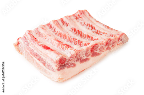 Raw pork ribs