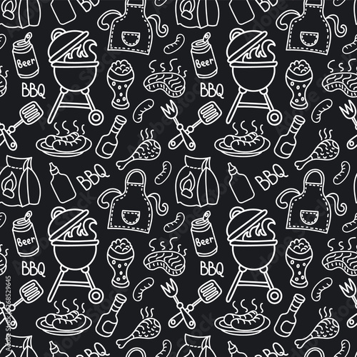 barbecue seamless pattern