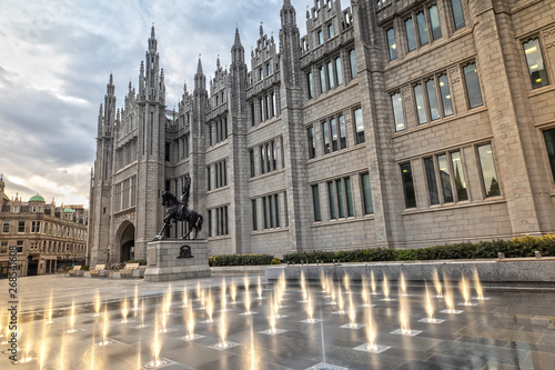 Exterior of the Marischal College in Aberdeen, Scotland