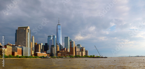Lower Manhattan skyscrapers and One World Trade Center, New York City