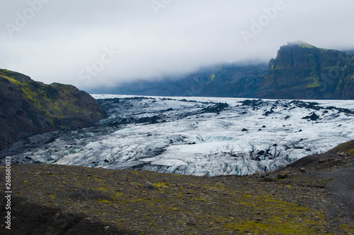 Glacier and glacier ice on Iceland