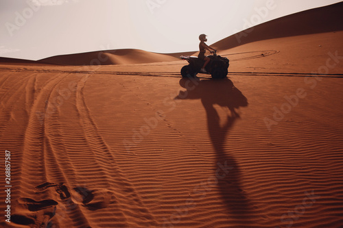 Quad bike ride through the desert.